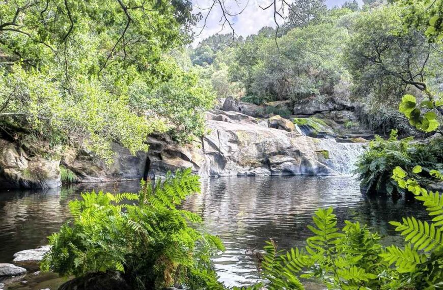 Waterfall at Fervenza do Mácara near Palas de Rei in Galicia